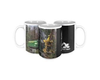 Think Fast Hippie Design, Funny logging Mug, logging Lover Gift, Funny Coffee Cup