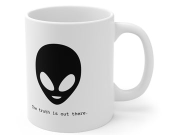 Sci-Fi Alien Coffee Mug, The Truth Is Out There X-Files Mug