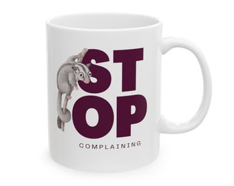 Coffee Quote Mug Witty Humor Gift Funny Cup for Men or Women