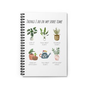 Garden Lovers Spiral Notebook - Ruled Line Gardening enthusiast Notebook Plant design gift idea for Gardeners