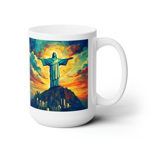 7 Wonders Of The World Mug Set, Cubism-Style Art Prints, Unique Coffee Cup Collection, Perfect Gift for Travel Lover