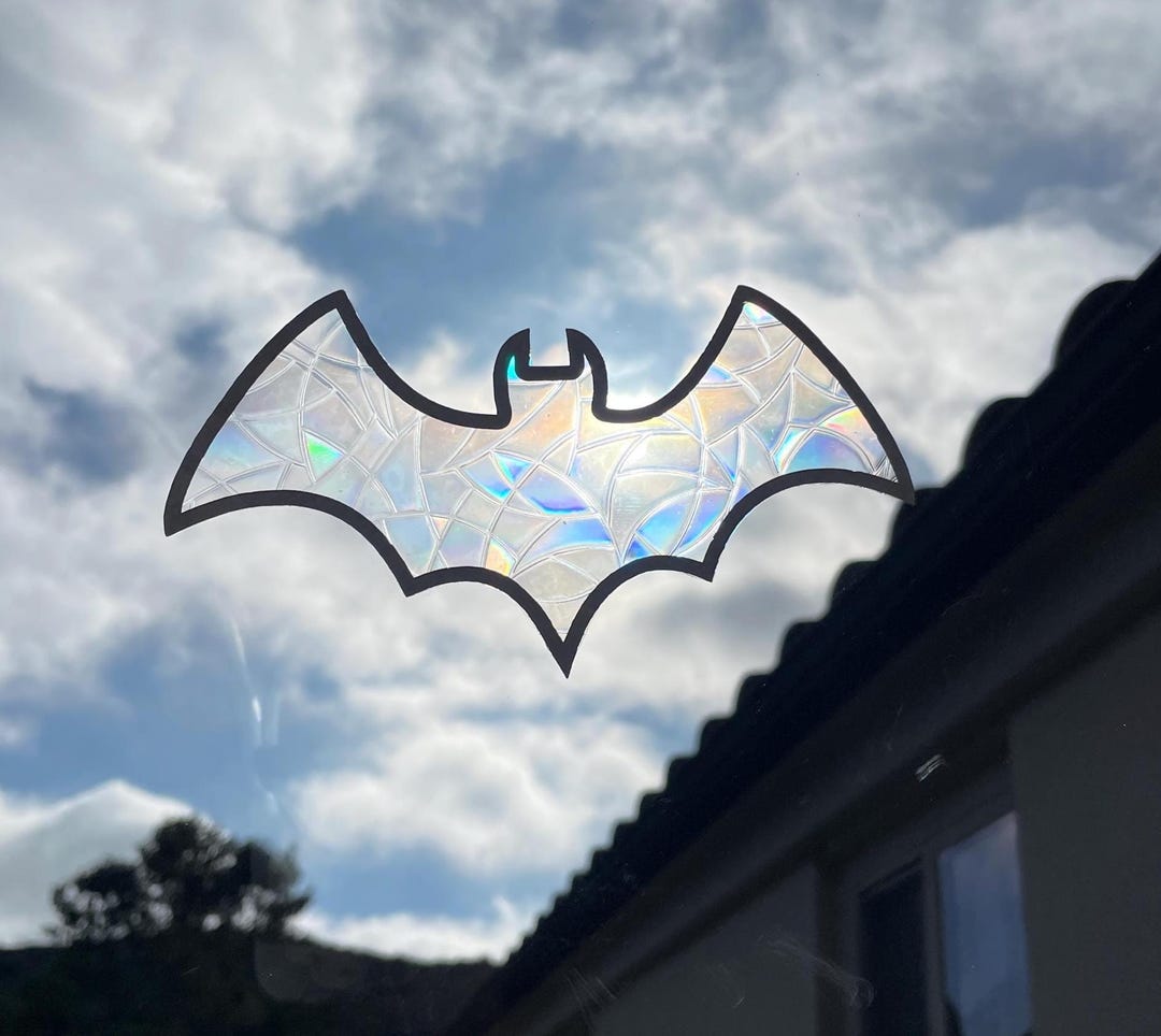 Bat Window Sun Catcher Cling | Rainbow Maker Cling | Window Cling ...