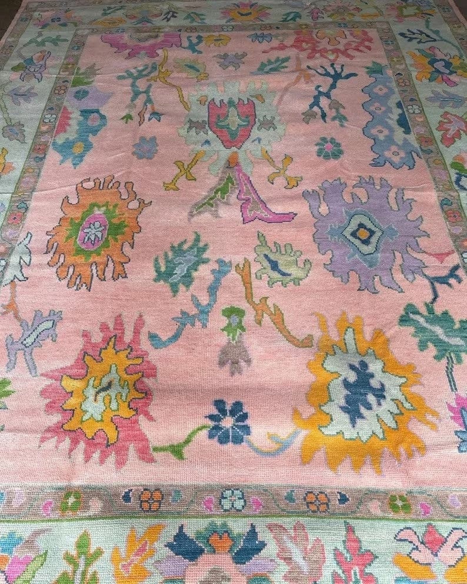 Oushak Rugs Living Room Oriental Rug 10x14 - Etsy