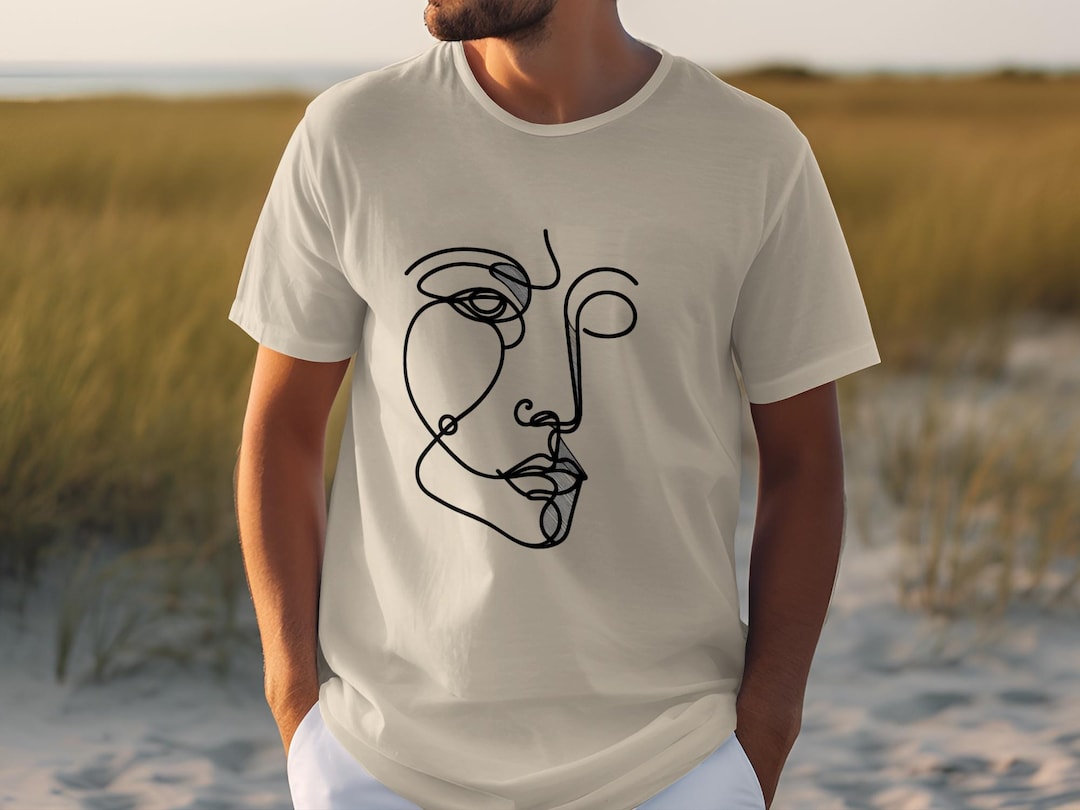 Unisex Art Face Red T-Shirt