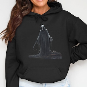 Sensenmann mit Sense Spuk Design Hoodie