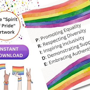 The &quot;Spirit of Pride&quot; Artwork, Promote Acceptance, Being an Ally, Be Kind