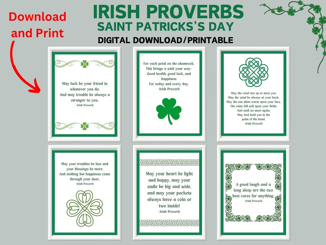 st patricks day proverbs