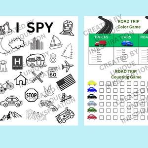 Road Trip Game Bundle, I SPY, Puzzle, Word Search and Maze Travel Games ...