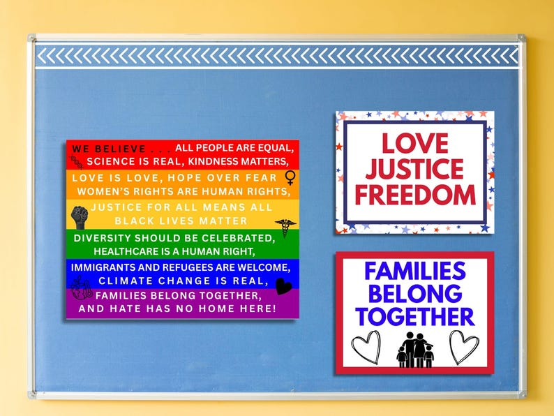 Rfk Unity Sign Protest Signs, 16 Printable Rally Posters, Anti-trump, Anti-rfk ...