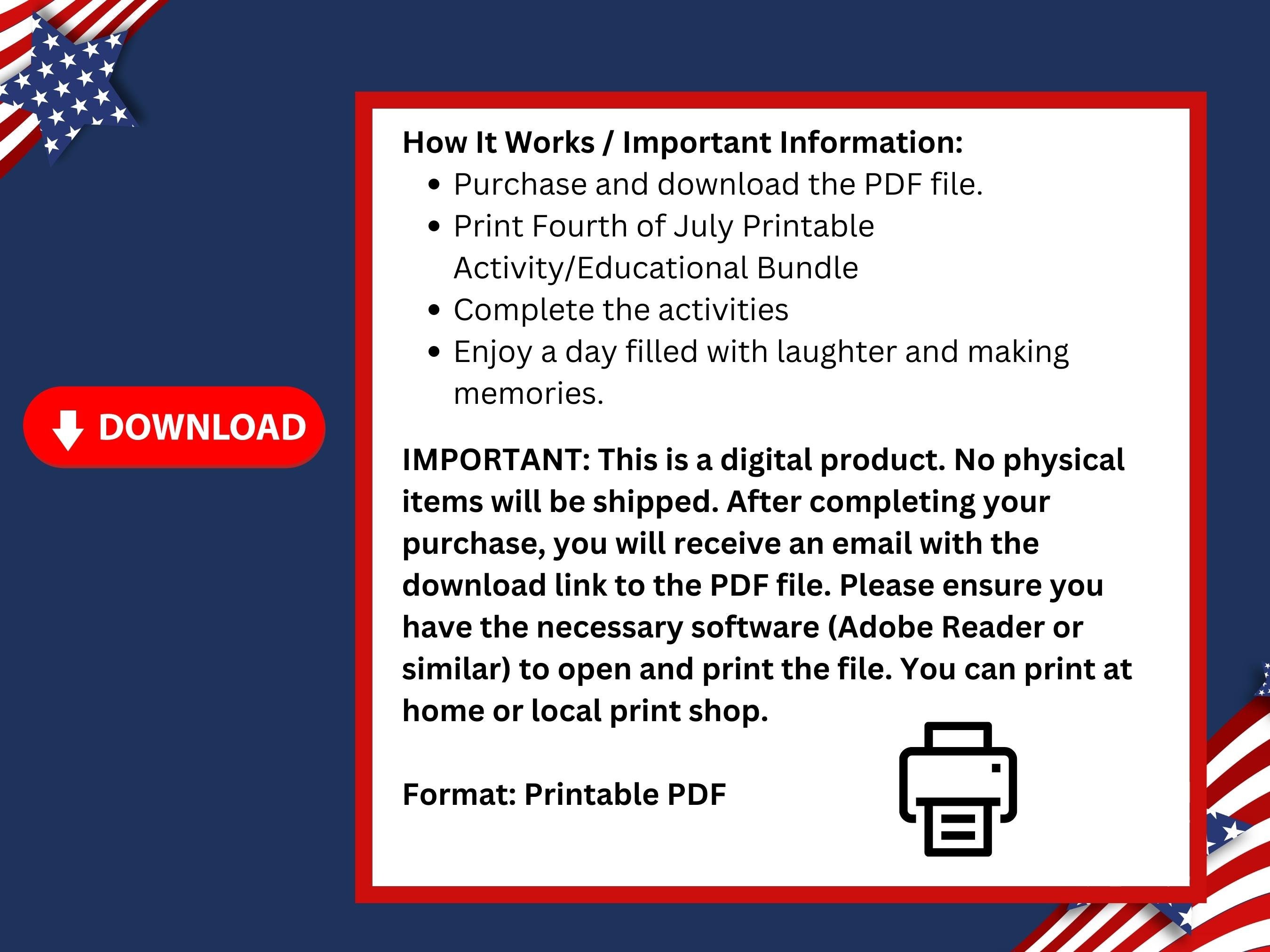 4th of July Activity Bundle for Learners - Phonics, Letter Tracing ...