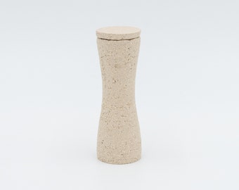 Handgefertigte Gewürzdose, minimalistycznisches Design Keramikgewürzdosen Set, Aufbewahrung für Salz und Pfeffer, einzigartige Gewürzbehälter