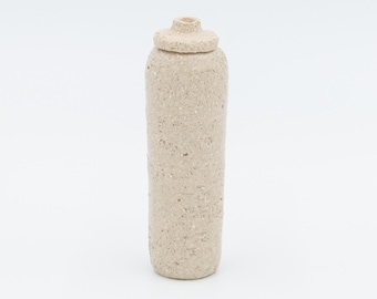 Minimalistische Gewürzdose aus Steinzeug, Aufbewahrung für Salz und Pfeffer, Handgefertigte Gewürzdosen Set, einzigartige Gewürzbehälter