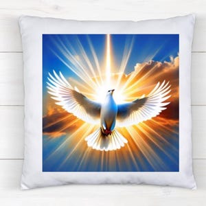 Holy Spirit Dove Digital PNG – Radiant Light Christian Design | Spiritual Sublimation Image for Tumblers, Shirts & More