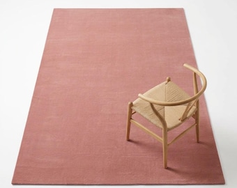 Peach colour soft hand tufted wool Nordic style rugs for living room, bedroom, Custom Rug large area rugs