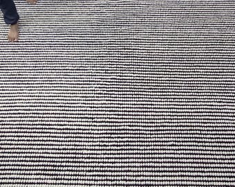 Handloom black and white buble rugs for living room, bedroom, Custom Rug large area rugs