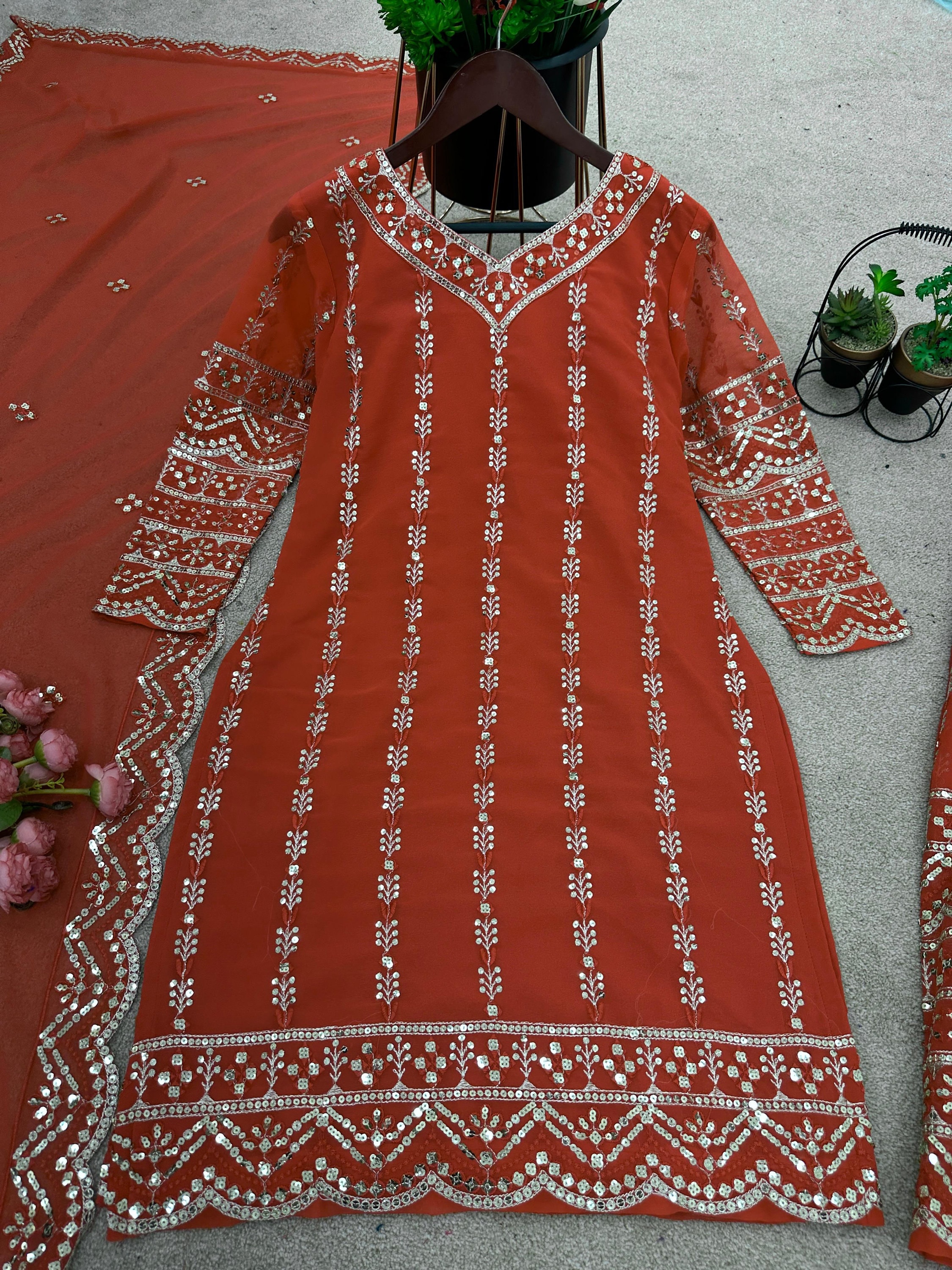 Miras Pret Embroidered Georgette 3 Piece Hyra