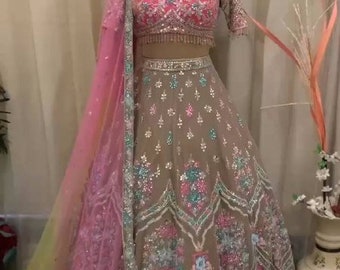 Ontwerper Georgette lehenga Choli voor vrouwen Indiase bruiloft Mahendi functiekleding Ghagra Choli traditionele feestkleding klaar om te dragen Chol