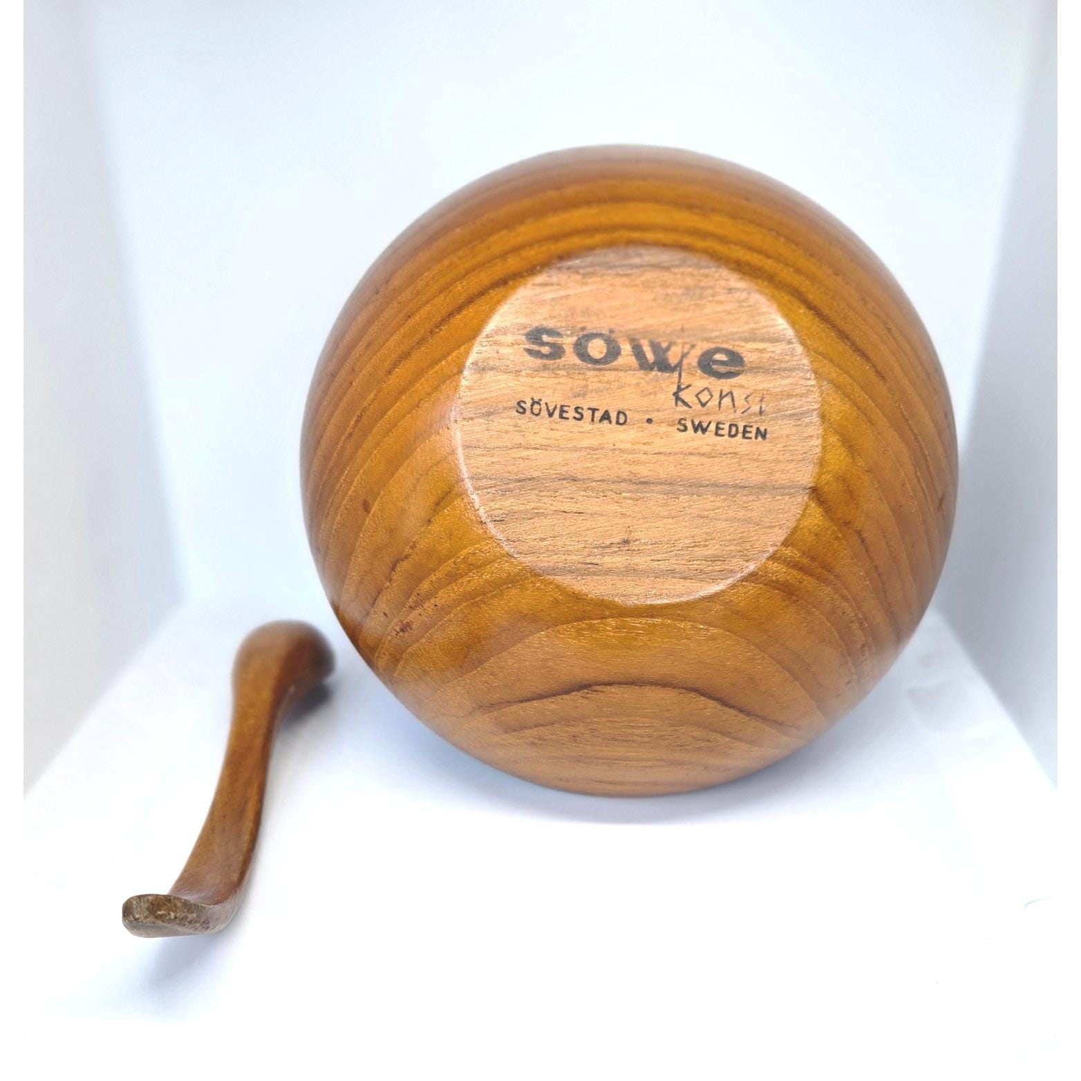 Söwe Konst Sovestad Sweden Teak Vintage Nut Dish - Etsy Israel