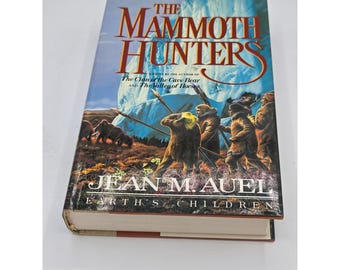 Primera edición e impresión de "Los cazadores de mamuts" de Auel Earth's Children, libro 3, 1985