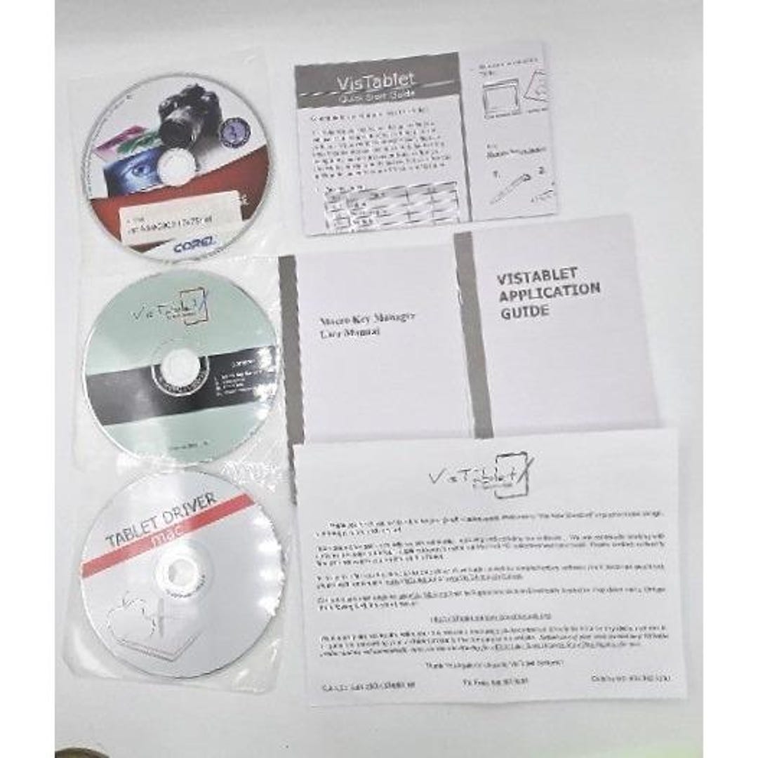 Vistablet Vistablet Original Graphics Tablet Accessories Bundle - Drivers ...