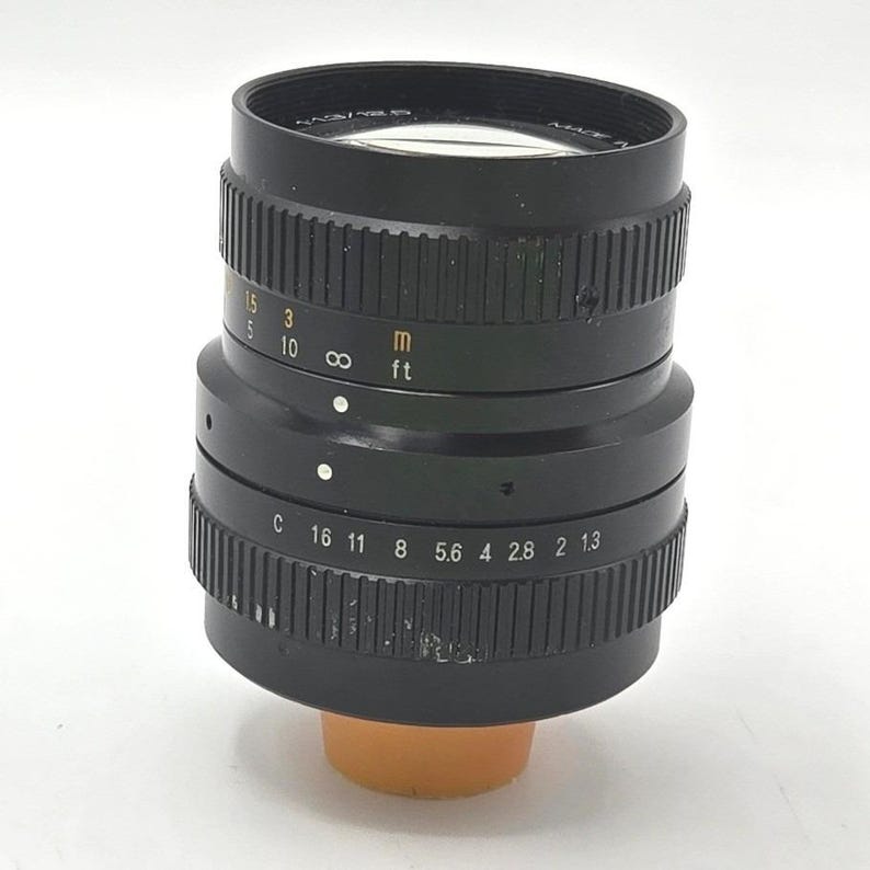 Vintage Tokina 12.5mm f/1.3 TV Lens - C-Mount Made in Japan image 5