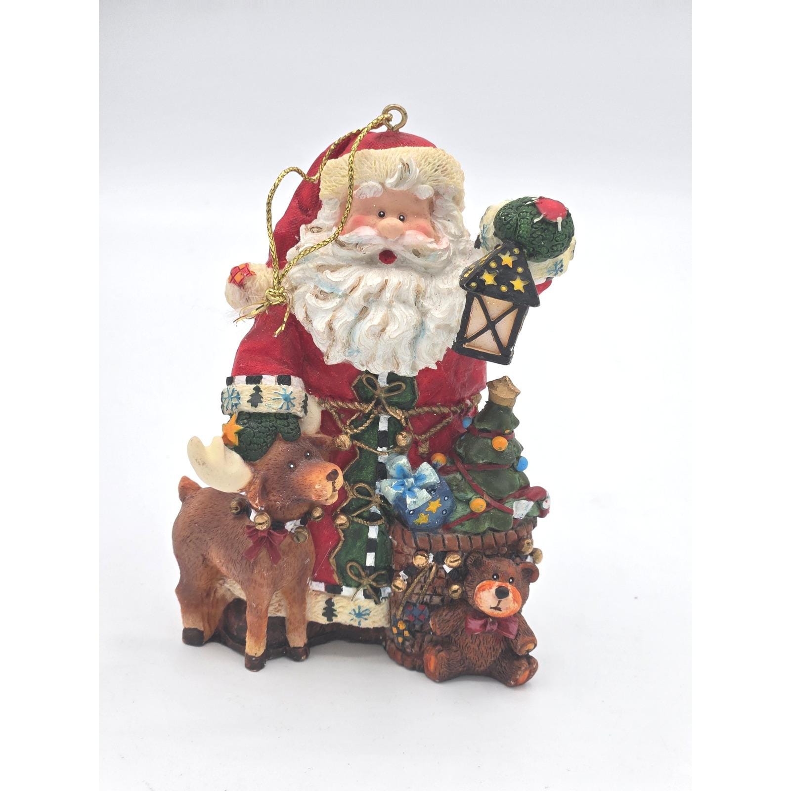 Vintage Grandeur Noel Santa Claus Holiday Ornament W/ Tin Box! - Etsy
