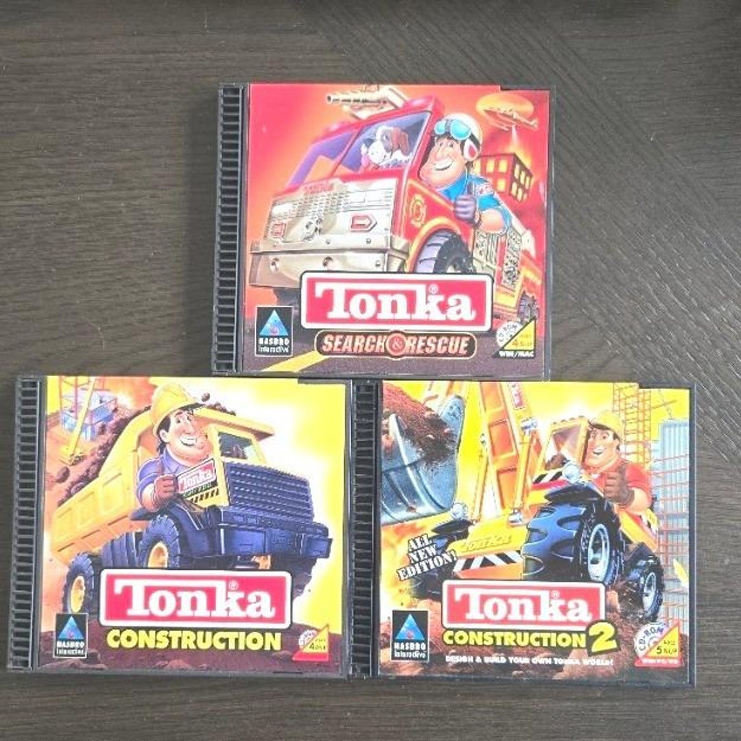 Tonka Computer Game Tonka PC Game Lot: Construction, Construction 2, Search & Rescue (3 ...