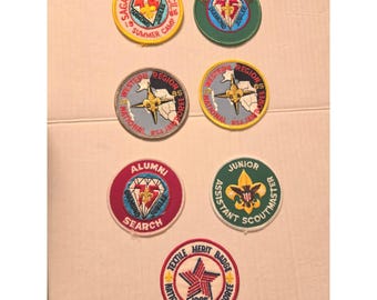 Boy Scouts of America Vintage Patches: Lot von 7 Mittel
