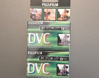 Fujifilm DVC Mini DV Digital Video Tapes 60 Min 2-Pack Sealed New