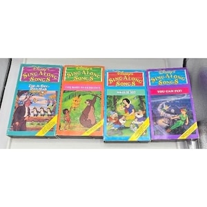 Disney's Sing-Along Songs 4-Tape VHS Gift Set: Zip-A-Dee-Doo-Dah, Heigh-Ho, More