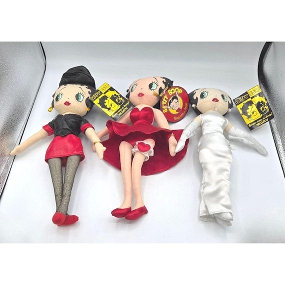 Vintage Betty Boop Kellytoy Plush Dolls Lot of 3 NWT Collectible