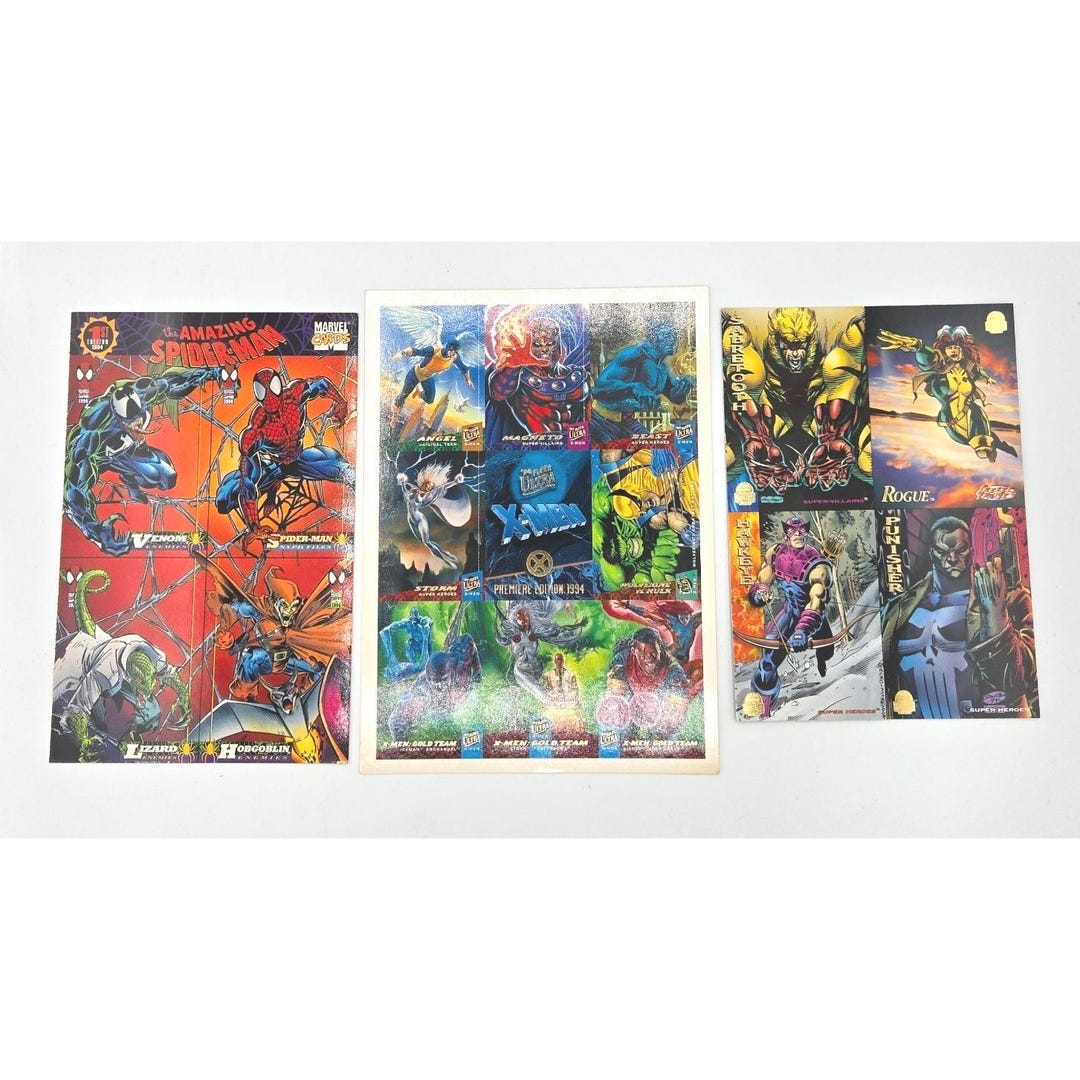 rare marvel cards 1994 1994 Marvel Cards Amazing Spider Man Fleer Ultra X-men Collector Lot