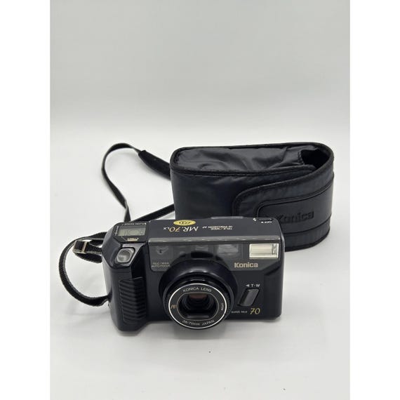 Vintage Konica MR. 70 LX Dual Lens Point & Shoot 35mm Film Camera