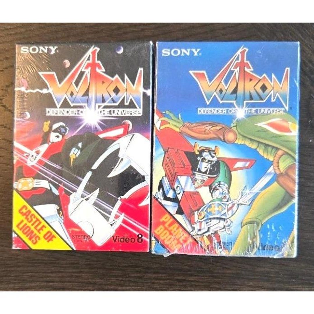 Voltron: Defender of the Universe Sony Video 8 Tapes Castle of