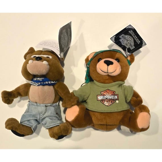 Harley Davidson ぬいぐるみ 7体セット ヴィンテージ 90s Vintage Harley-davidson 1998 Plush Set – Manifold Max & Spike