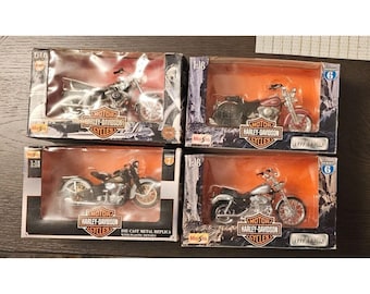4 motocykle Maisto Harley Davidson Diecast 1:18