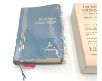 Vintage Vatican II Missal Set (Sunday Missal + Weekday Box)