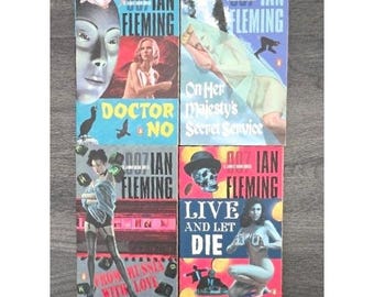 Colección de libros de bolsillo de Ian Fleming sobre James Bond 007 de Penguin (4 títulos): Novelas del Dr. No. 007