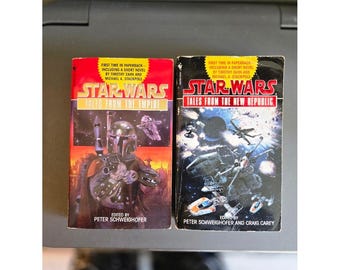 Lote de libros de bolsillo de Star Wars: Historias del Imperio y la Nueva República (tamaño Bantam)