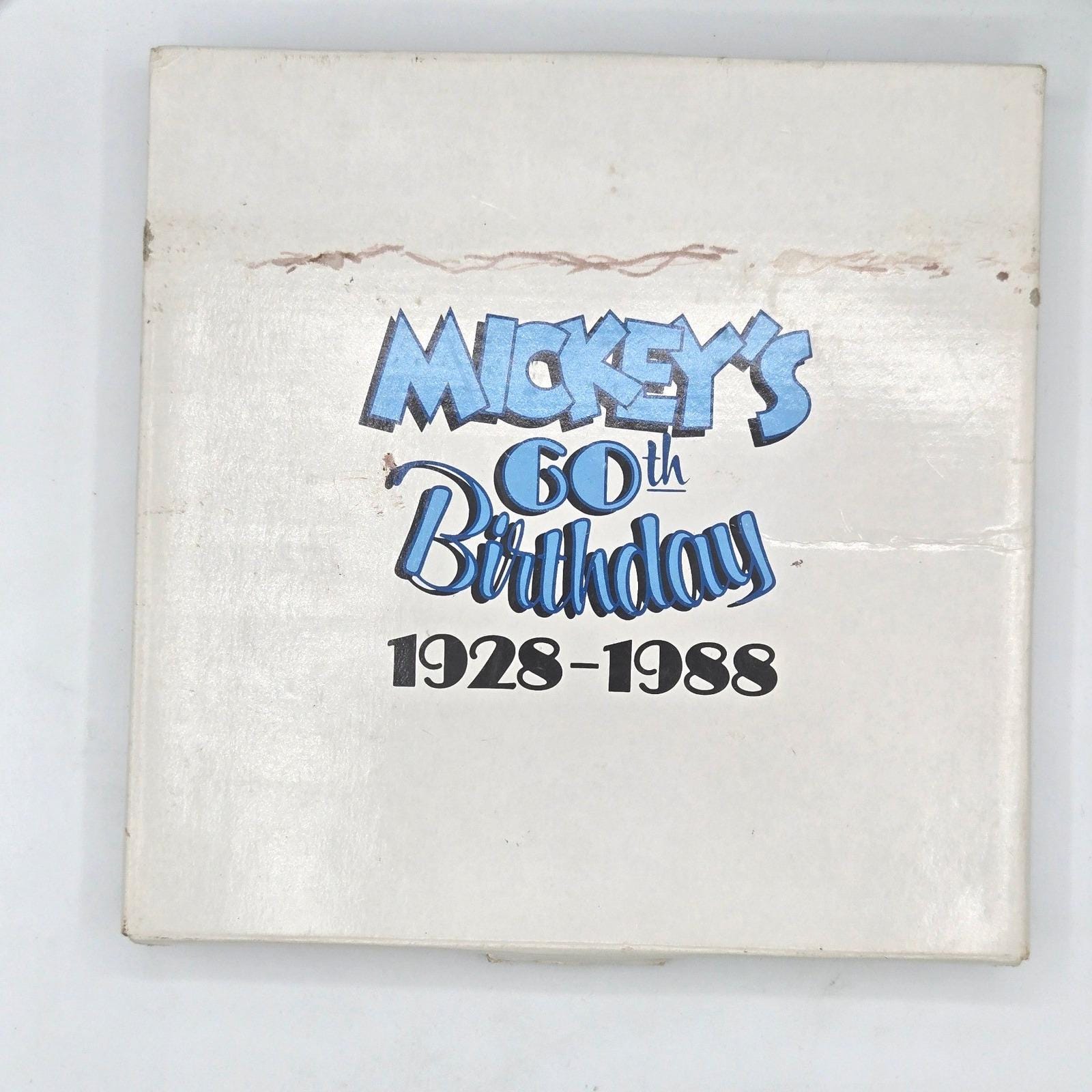 Disney Collection Mickey Mouse 60th Birthday Decorative Plate 1928