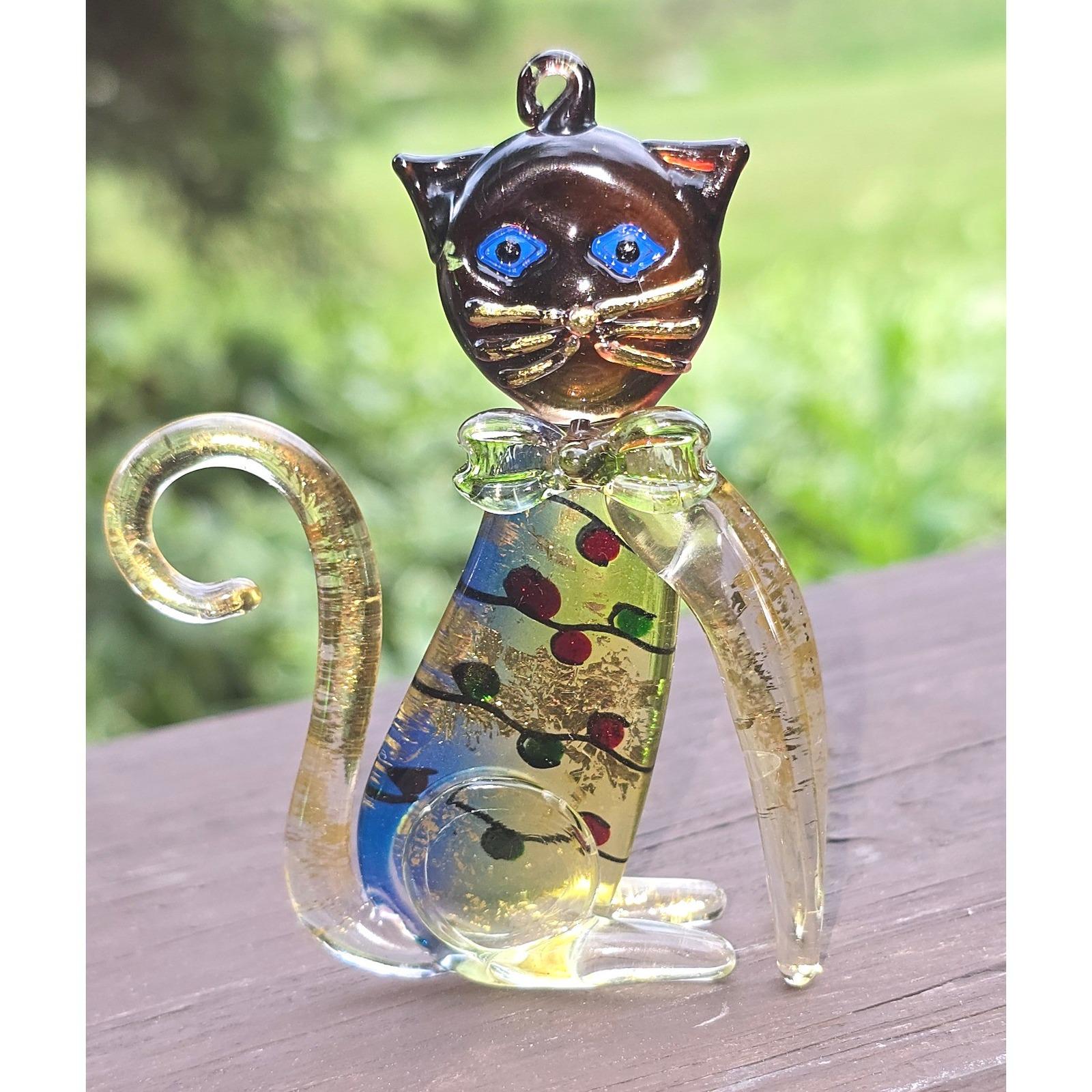 Murano Glass Cat Millefiori - Etsy
