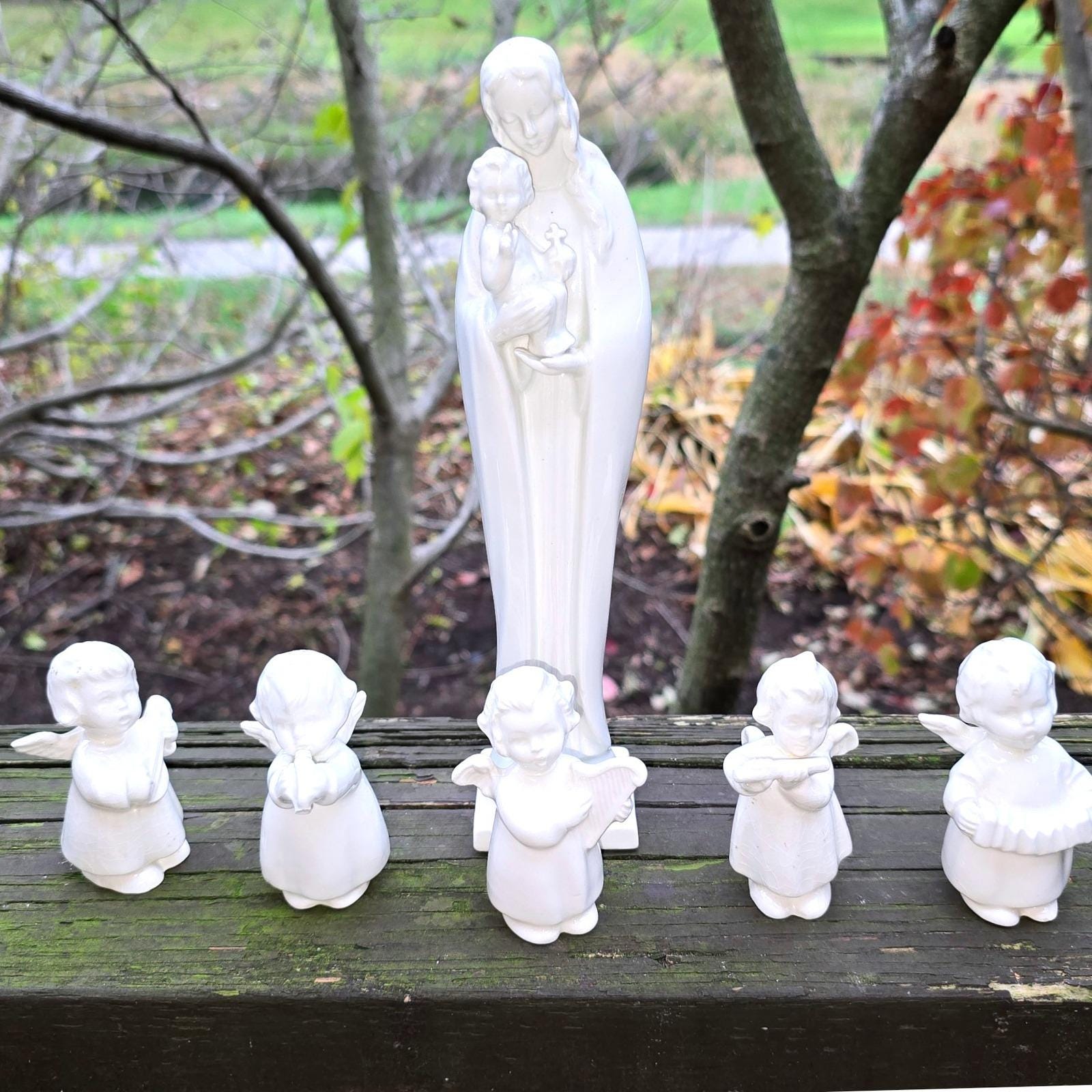 Vintage Goebel Hummel Madonna and Child & Cherub (5) Band - Etsy