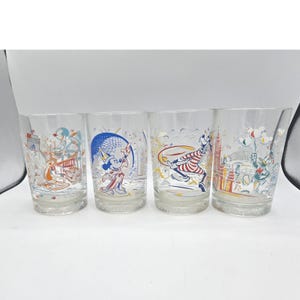 ディズニーワールド 25周年記念グラス 1996年 ミッキー グーフィー 4個セット