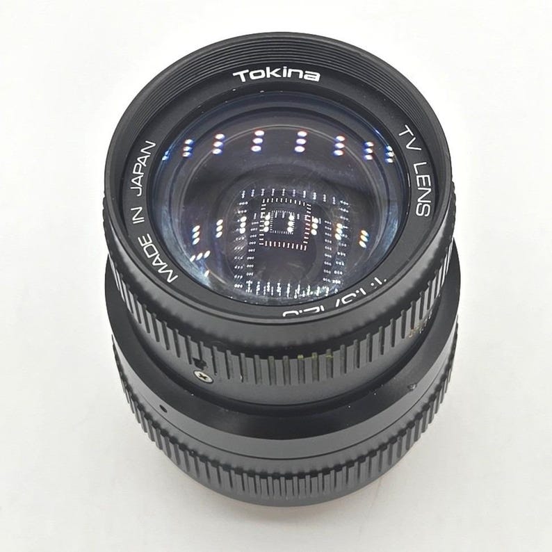 Vintage Tokina 12.5mm f/1.3 TV Lens - C-Mount Made in Japan image 2