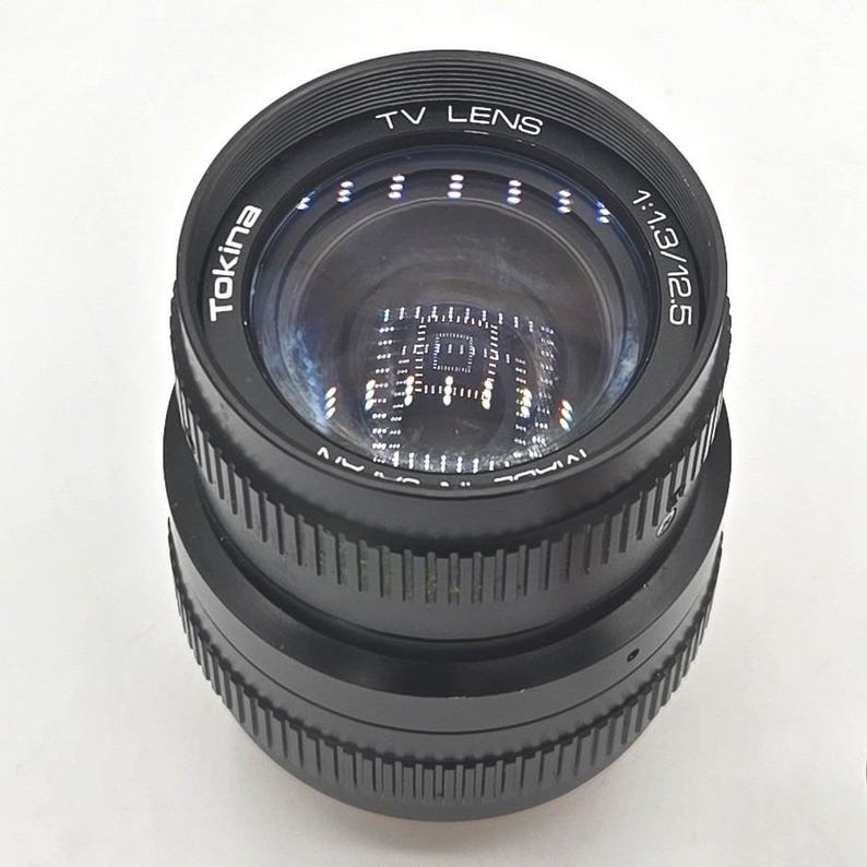 Vintage Tokina 12.5mm f/1.3 TV Lens - C-Mount Made in Japan image 3