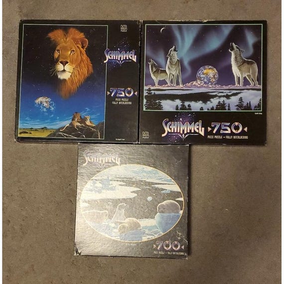 4 Vintage Schimmel Jigsaw Puzzles - Etsy