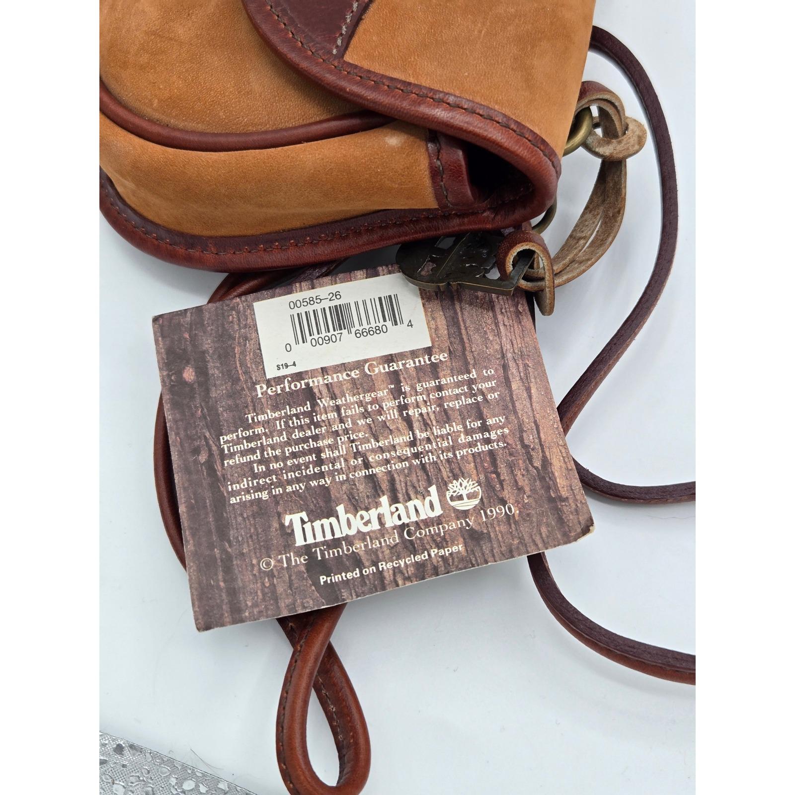 Vintage 1990 Timberland Weathergear Suede & Leather Crossbody Bag 