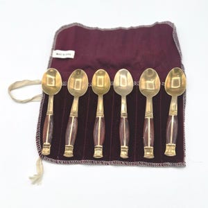 タイ製 金色のスプーン 2本セット Thai gold spoon - Etsy 日本