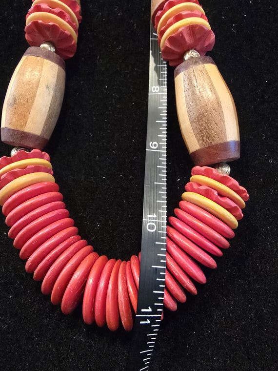 Red Statement Necklace - image 4