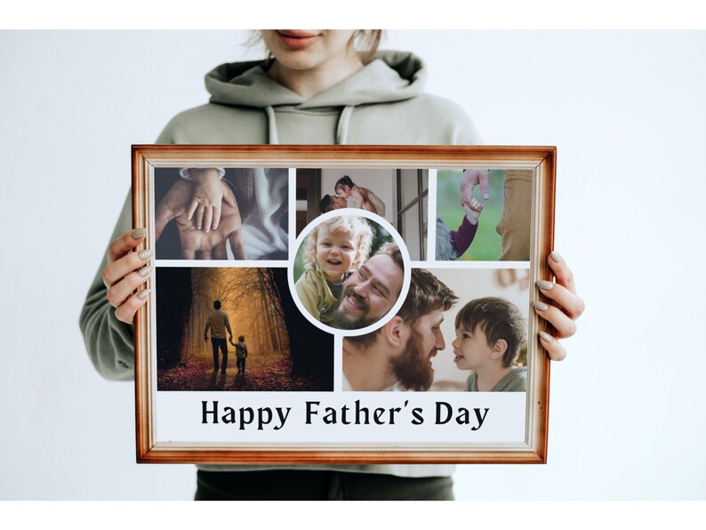 Personalized Photo Collage First Father's Day Card, First Father's Day ...